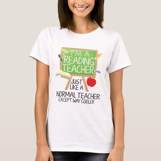 Reading Teacher T-shirt (Voorkant)
