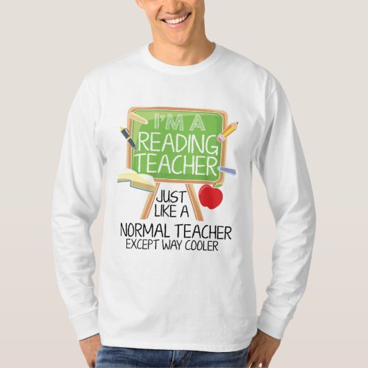 Reading Teacher T-shirt (Voorkant)