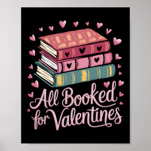 Reading Teacher Valentijnsdag Alles geboekt voor V Poster