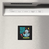 Reading Teacher Valentine Day Read Your Heart Out  Magneet (Insitu (Vaatwasser))