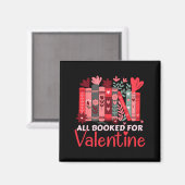 Reading Teacher Valentines Day All Booked For Val  Magneet (Voorkant / Achterkant)