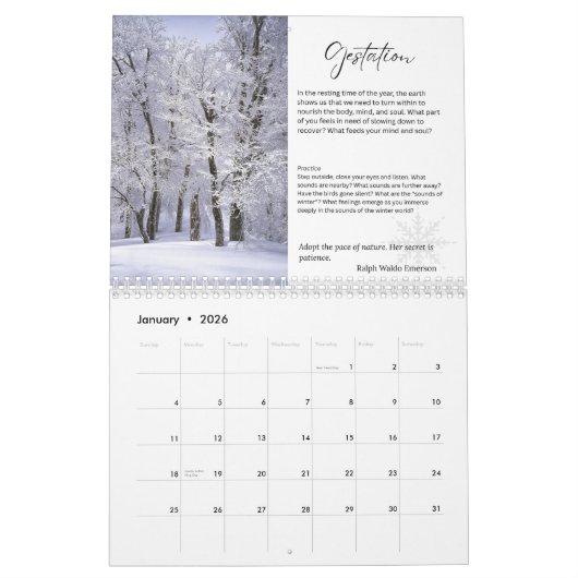 Reading the Land Calendar Kalender (Jan 2026)