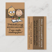 Reading Tutor Tutoring leraar wiskunde Visitekaartje (Voorkant / Achterkant)