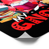 Reading With My Gnomies Books Teacher Librarian Va Poster (Hoek)