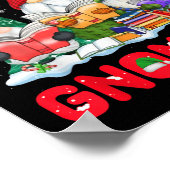 Reading With My Gnomies Christmas Funny Gnomes Rea Poster (Hoek)
