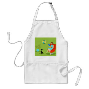 Reading Woman Apron Standaard Schort