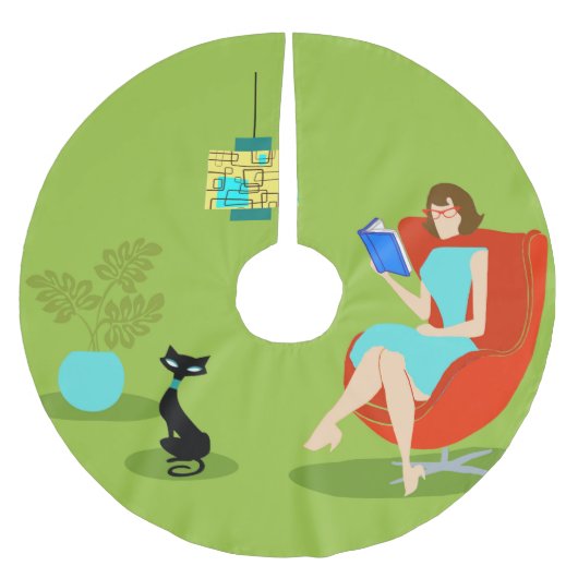 Reading Woman kerstboomrok Kerstboom Rok (Voorkant)