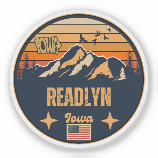 Readlyn, Iowa Sticker (Voorkant)