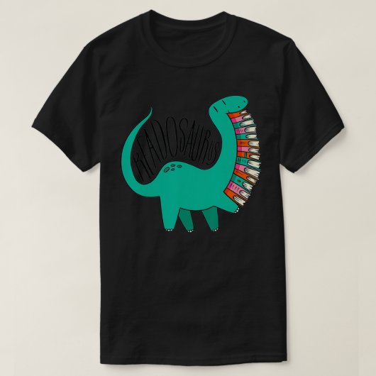 Readosaurus Book Dinosaur Reading Dino  T-shirt (Design voorkant)