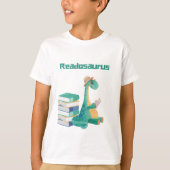 readosaurus dinosaur - boek t-shirt (Voorkant)