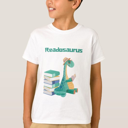 readosaurus dinosaur - boek t-shirt (Voorkant)