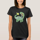 Readosaurus voor het lezen van boeken t-shirt (Voorkant)