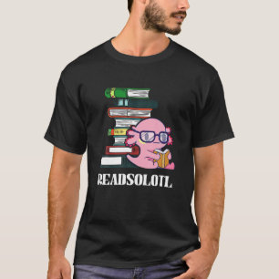 ReadSalotl Grappige Axolotl Boekenworm Bibliotheek T-shirt