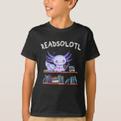 Readsolotl Book lover Funny Axolotl T-shirt (Voorkant)