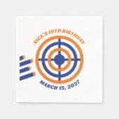Ready, Aim, Party! Nerf Gun Themed Birthday Party Servet (Voorkant)