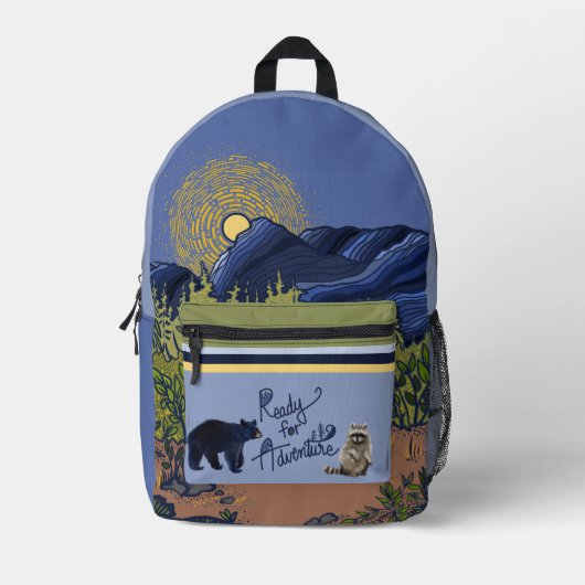 Ready for Adventure Print Cut Sew Backpack Bedrukte Rugzak (Voorkant)