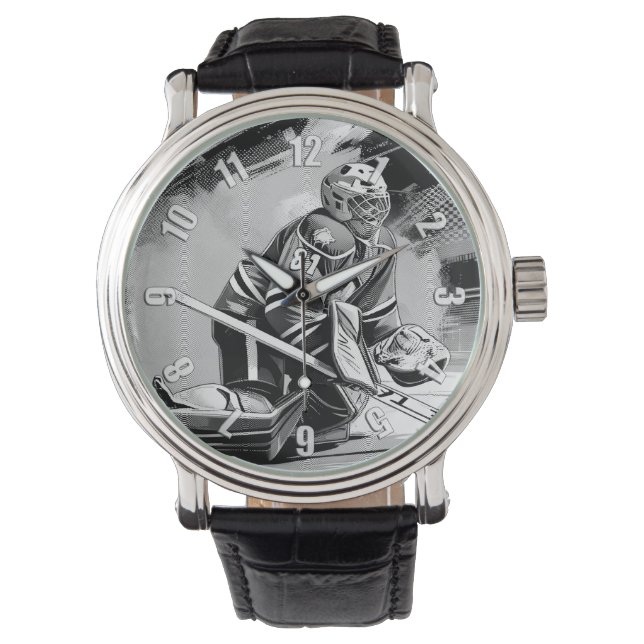 Ready For Anything - Ice Hockey Goalie Horloge (Voorkant)