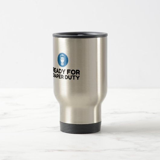 Ready For Diaper Duty Gas Mask Funny Reisbeker (Center)