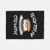 Ready For My Creame Funny  Fleece Deken (Voorkant (Horizontaal))