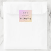 Ready for New Opportunities Vierkante Sticker (Tas)