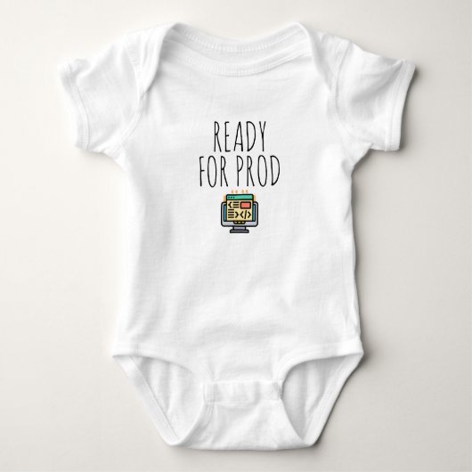 Ready for Prod, Coder, Coding, Coding Baby Gift Romper (Voorkant)