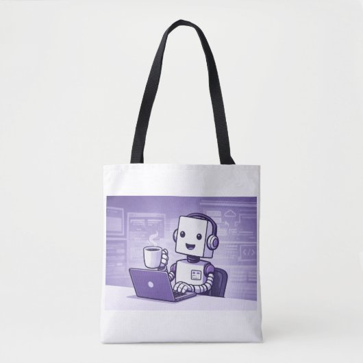 Ready for the Robots Tote Bag (Voorkant)