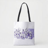 Ready for the Robots Tote Bag (Voorkant)