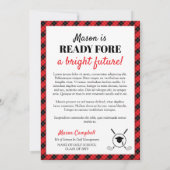 Ready Fore Bright Future Golf Graduation Aankondiging (Achterkant)