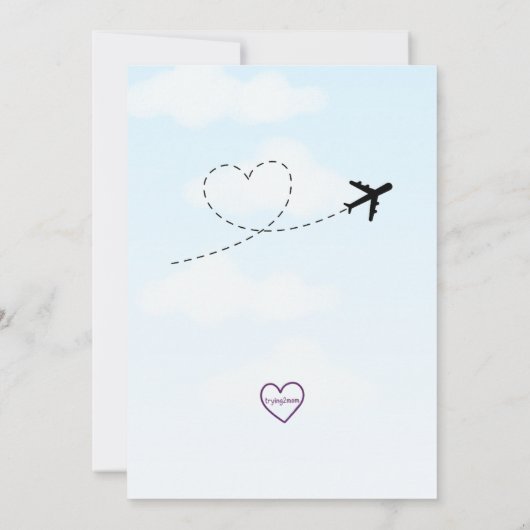 Ready FOUR Take Off, airplane 4th Birthday Kaart (Achterkant)