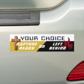 Ready or Left Behind-record Bumpersticker (Op auto)