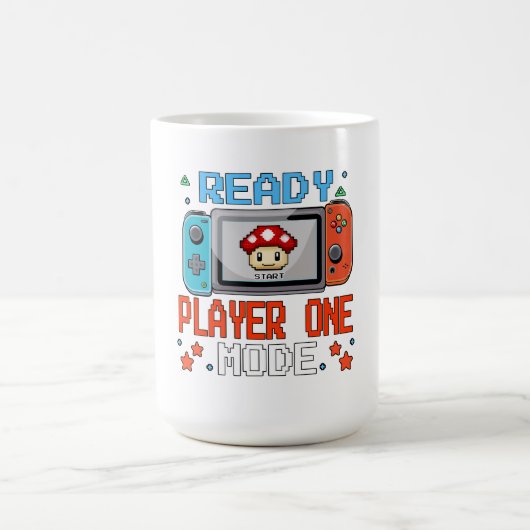 Ready Player One Mode Pixel Art Gaming T-shirt Koffiemok (Center)