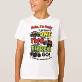 "Ready Set Go" Monster Truck Kinder T-shirt (Voorkant)