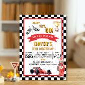 Ready Set Go Race Car Boys Birthday Party Kaart