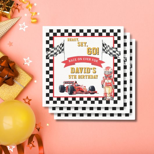 Ready Set Go Race On Birthday Party Servet