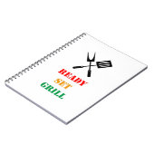 Ready, set, grill  notitieboek (Linkerzijde)