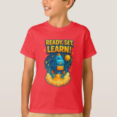Ready Set Learn Rocket Backpack T-shirt (Voorkant)