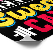 Ready Sweat Cake Womens Gym Fitness Workout Birthd Poster (Hoek)