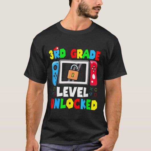 Ready To 3rd Grade Gamer First Day Of School Boy G T-shirt (Voorkant)