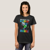 Ready To Attack 3rd Grade Shark Back To School T-shirt (Voorkant volledig)