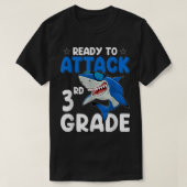 Ready To Attack 3rd Grade Shark Third Grade Teache T-shirt (Design voorkant)
