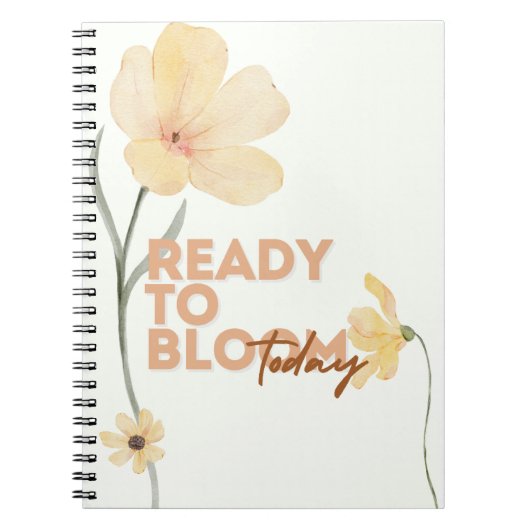 Ready to Bloom Notebook Notitieboek (Voorkant)