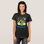 Ready To Crush 2nd Grade Cute rex Reading Book Rai T-shirt (Voorkant volledig)