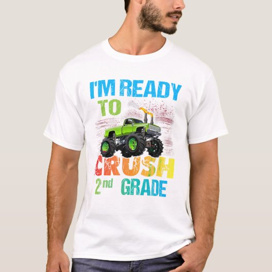 Ready To Crush 2nd Grade Monster T-shirt (Voorkant)