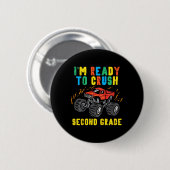 Ready To Crush 2nd Grade Monster Truck First Ronde Button 5,7 Cm (Voorkant /achterkant)