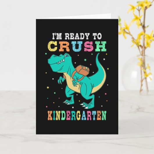 Ready to crush kindergarten kaart (Gele Bloem)