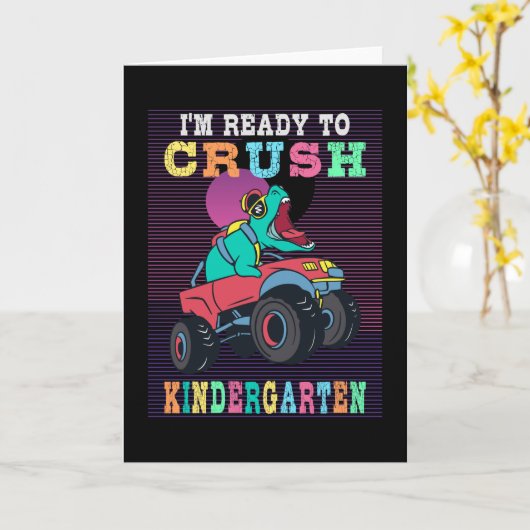 Ready to crush kindergarten kaart (Gele Bloem)