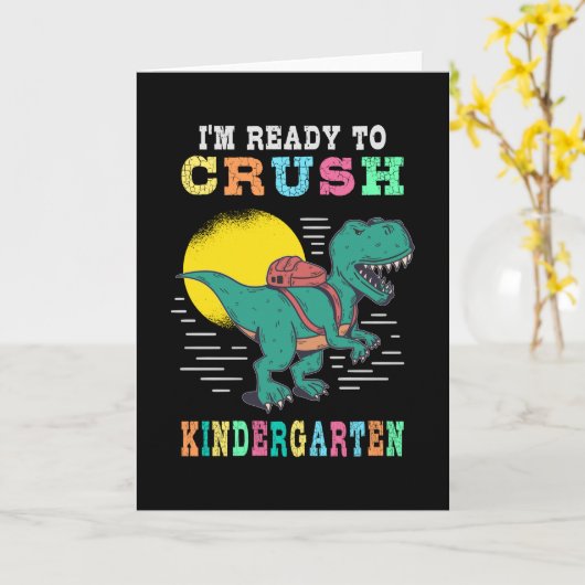 Ready to crush kindergarten kaart (Gele Bloem)