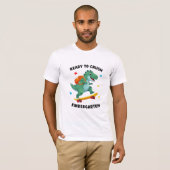 Ready to Crush Kindergarten Skateboard Dinosaur T-shirt (Voorkant volledig)