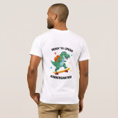 Ready to Crush Kindergarten Skateboard Dinosaur T-shirt (Achterkant volledig)