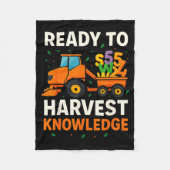 Ready To Harvest Knowledge Tractor Farmer Teacher  Fleece Deken (Voorkant)